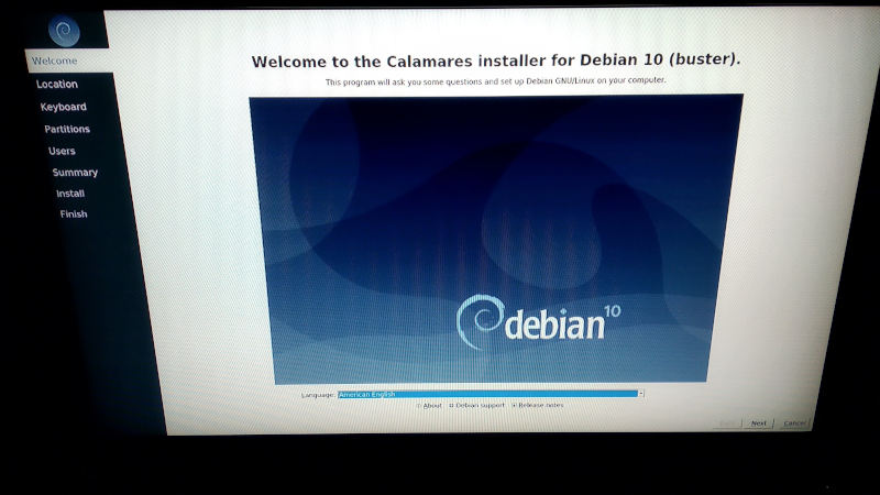 set locale debian